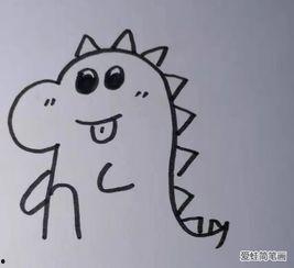 吃瓜小恐龙画